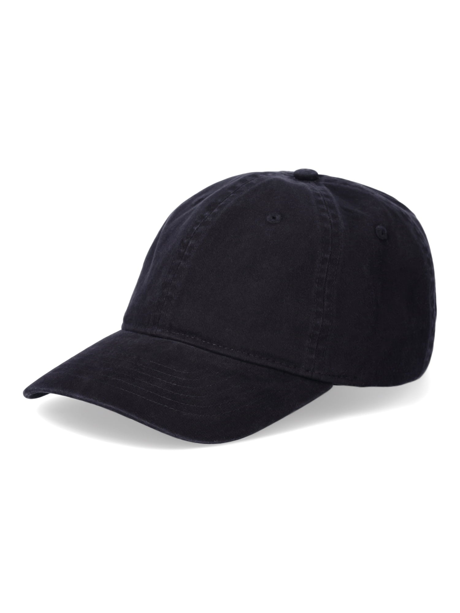 George Cotton Twill Baseball Cap, Black