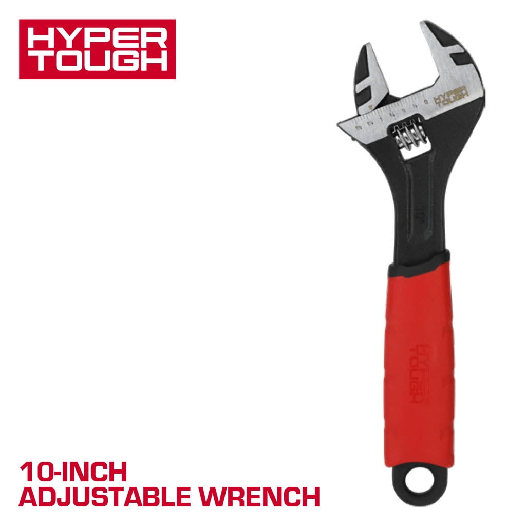 Hyper Tough 10-inch Adjustable Wrench