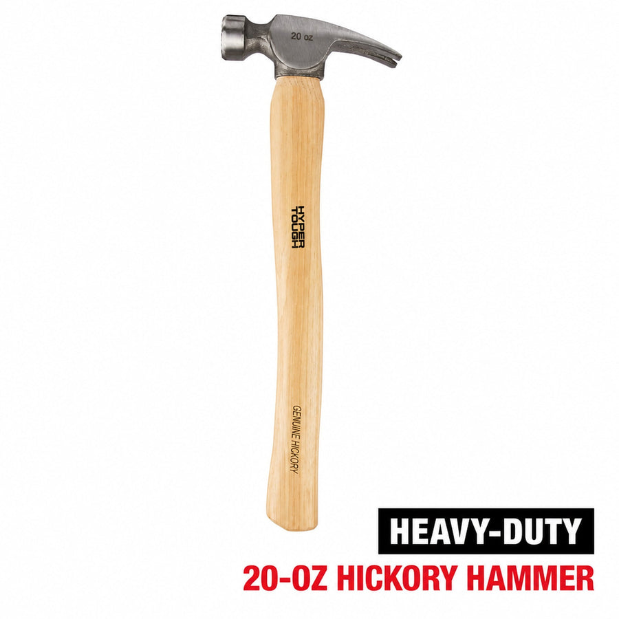 Hyper Tough 20 oz Framing Hammer with Hickory Handle