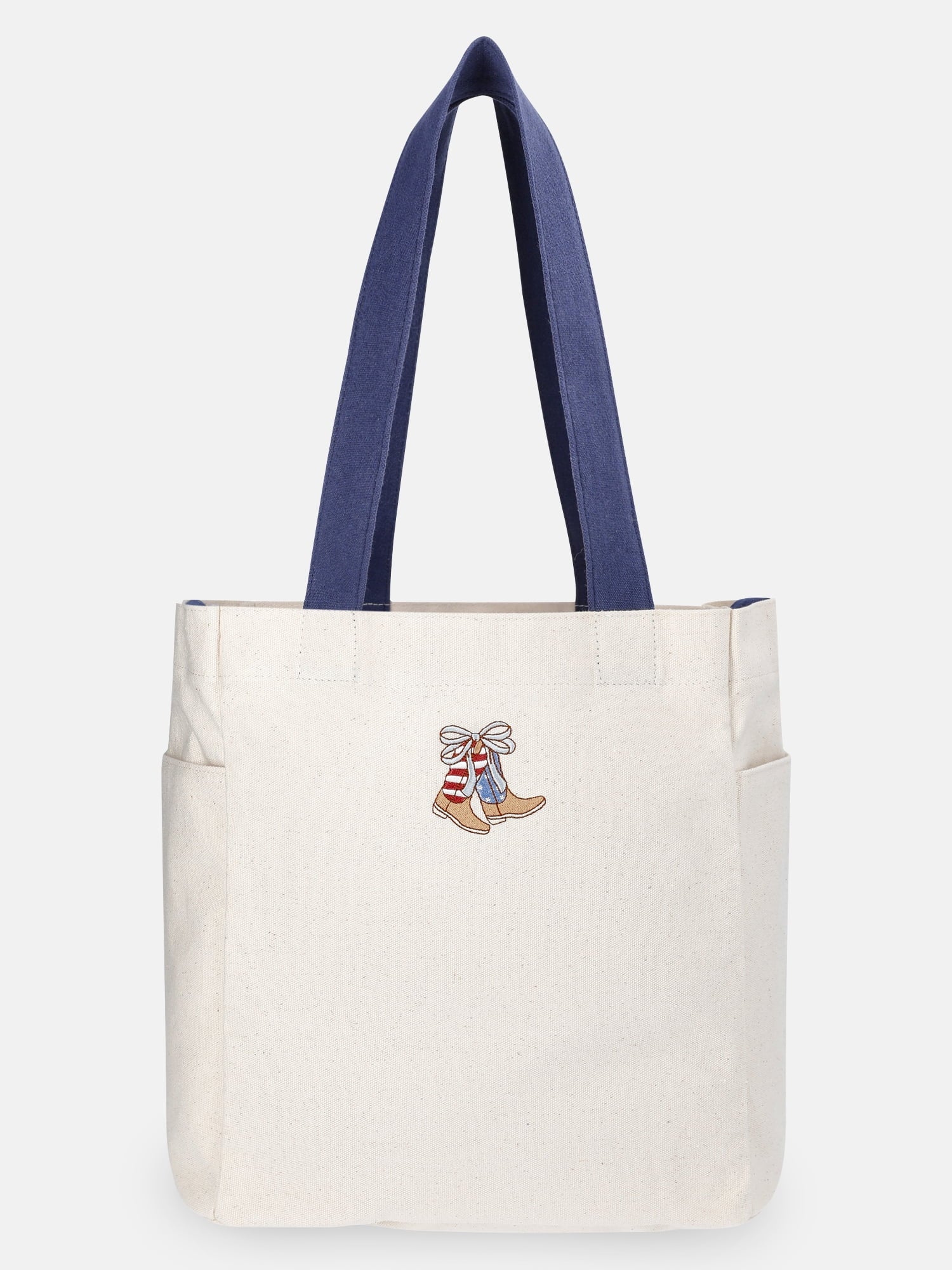 No Boundaries Americana North/South Tote Bag, Natural