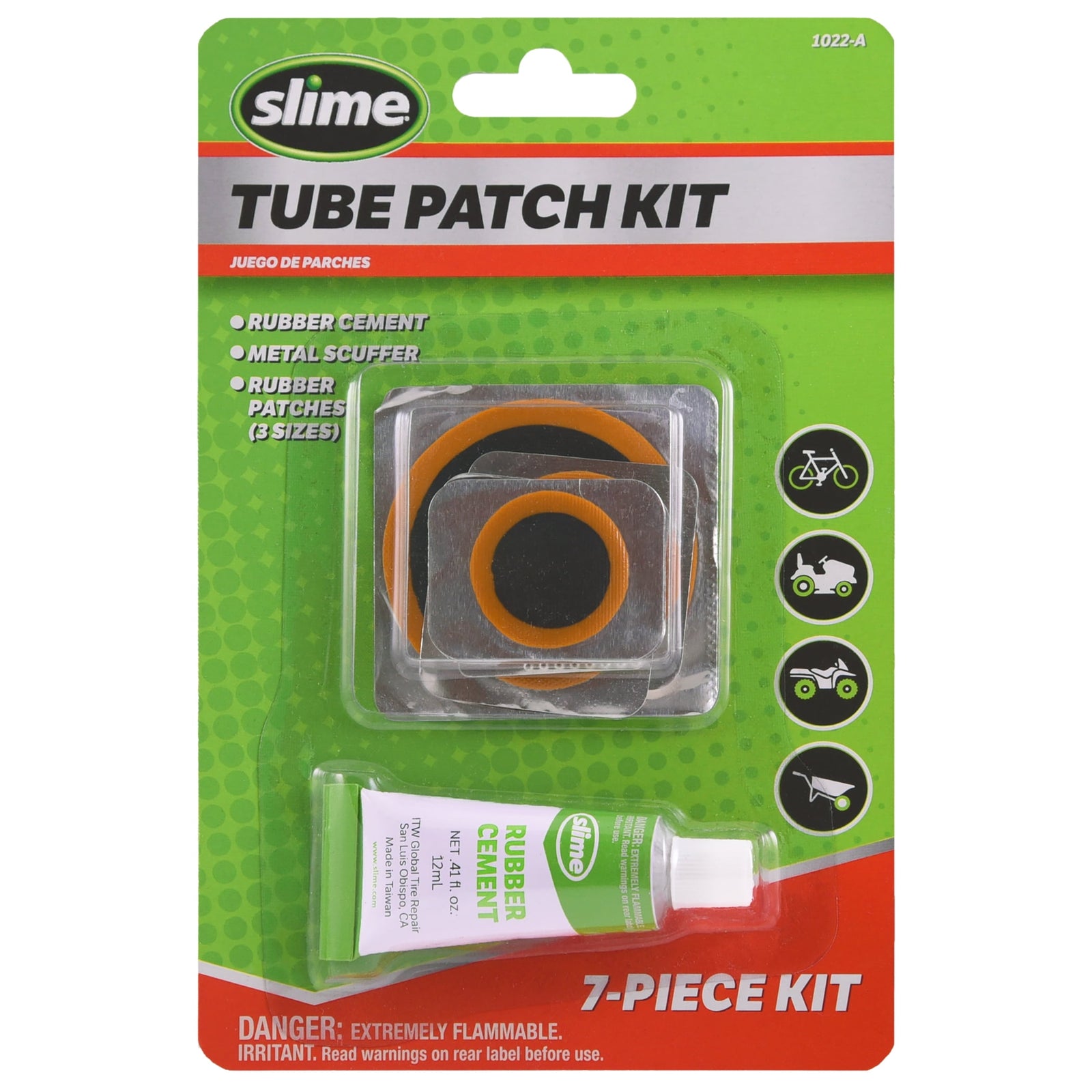 Slime 7-Piece Bike Inner Tube Patch Kit