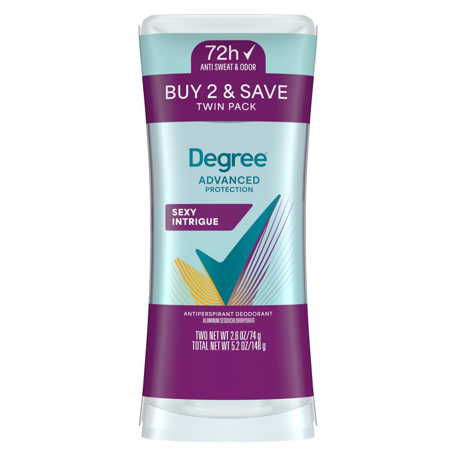 Degree Women Sexy Intrigue antiperspirant deodorant twin pack