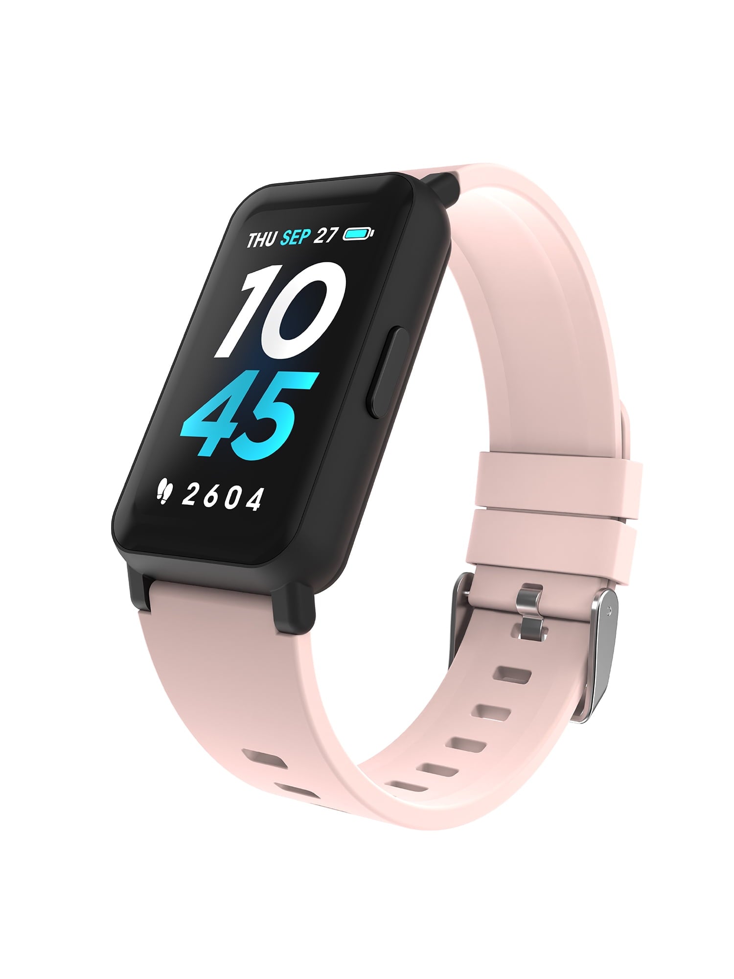 iTech Active 3 smartwatch and fitness tracker with blush strap