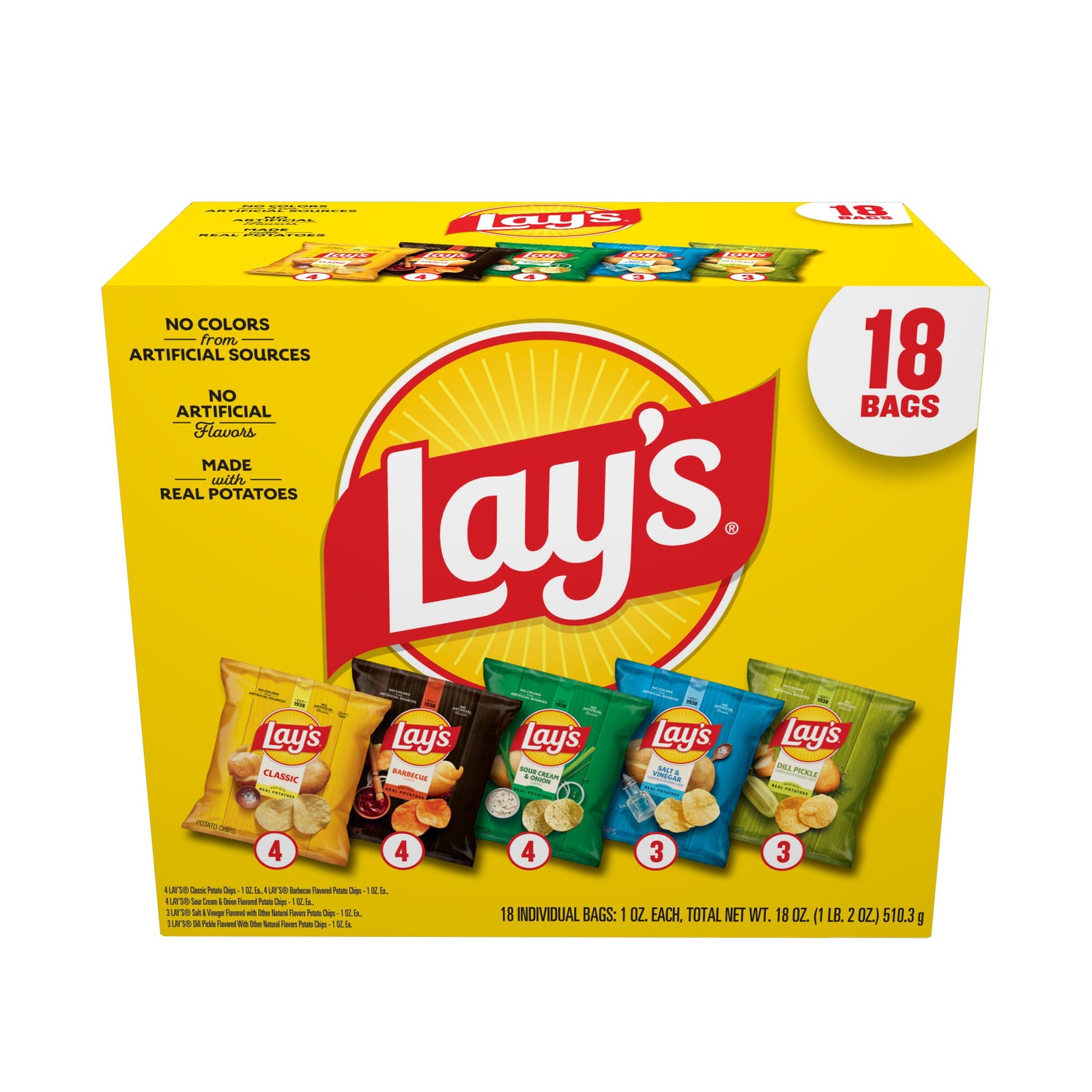 Lay's snack mix variety pack 18 count