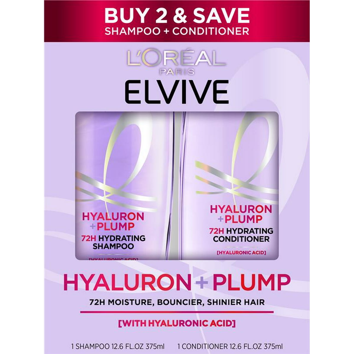 L'Oréal Paris Elvive Hyaluron Plump shampoo and conditioner set