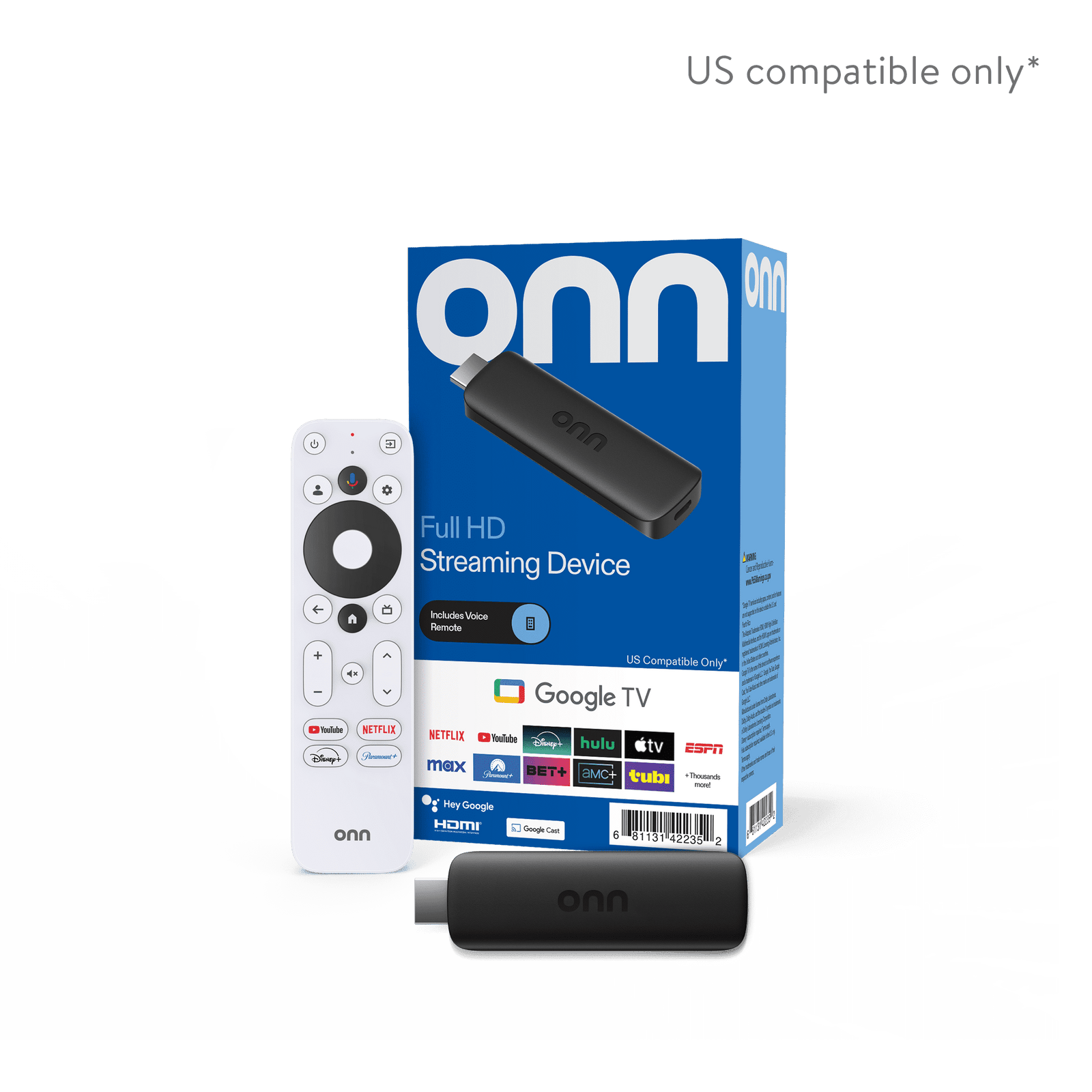 onn. Full HD Streaming Device with Google TV
