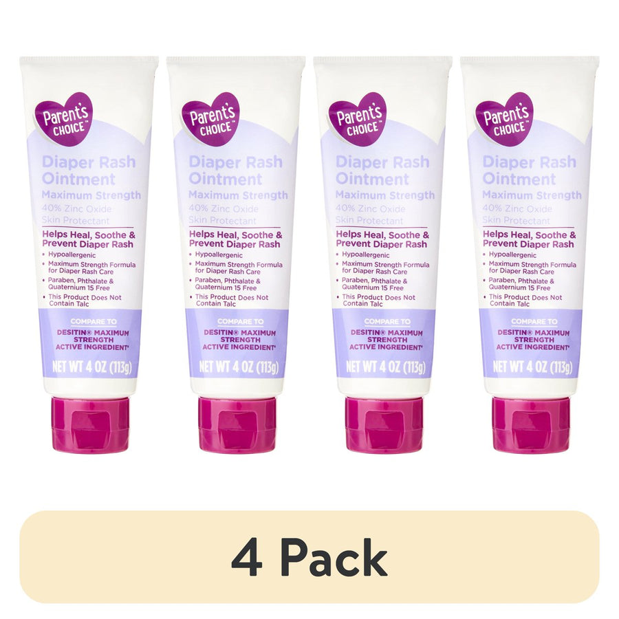 Parent's Choice maximum strength diaper rash ointment, 4 oz, 4 pack