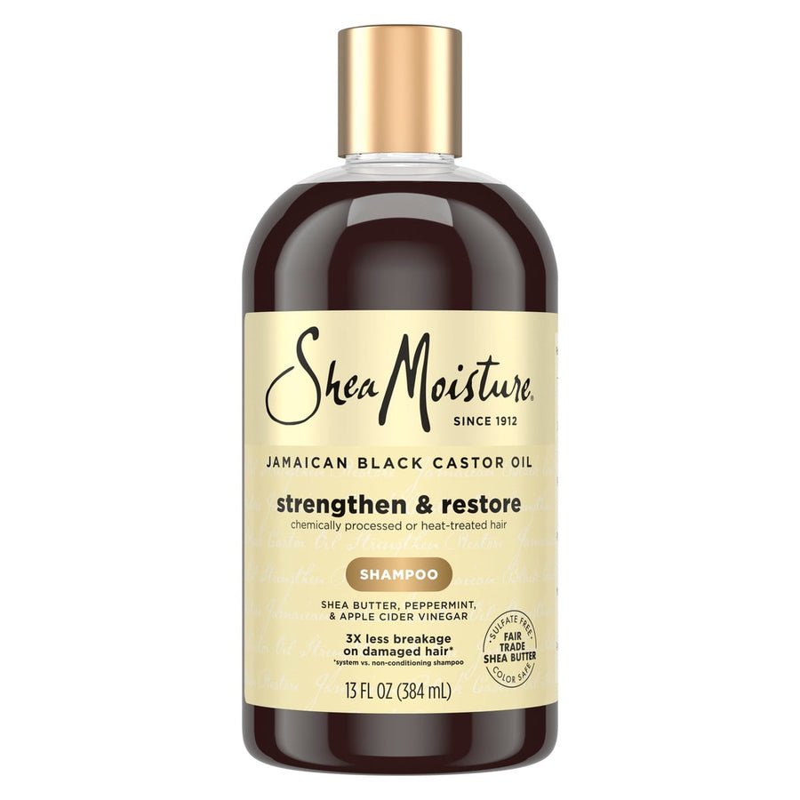 SheaMoisture Jamaican Black Castor Oil Strengthen and Restore Shampoo, 13 fl oz