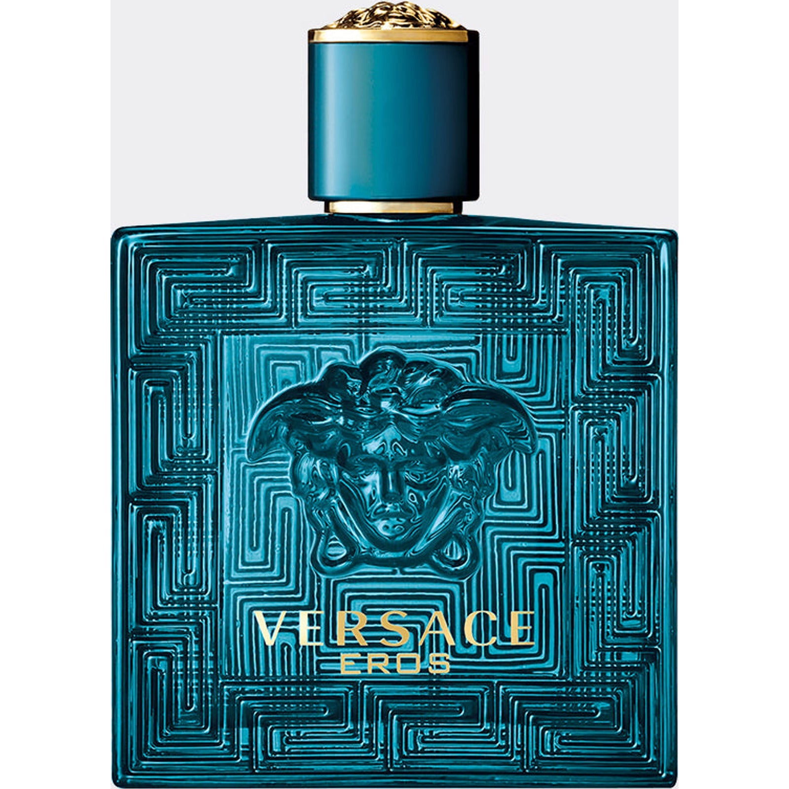 Versace Eros Eau de Toilette 100 mL centered on a white background